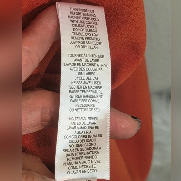 JULIA JORDAN ORANGE 3/4 SLEEVE A-LINE BOAT NECK MIDI DRESS WOMEN'S SIZE… - Picture 5 of 12